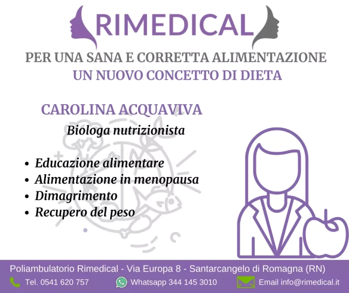 Carolina Acquaviva nutrizionista santarcangelo