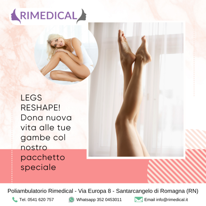 Legs Re-shape a Rimini: Protocollo Gambe in 3 Sedute